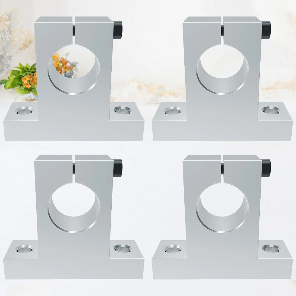 4Pcs 3D Printer Shaft Support Bracket Practical Accessory Easy to Install Stable Shrinkage Performance At High Temp Compatible