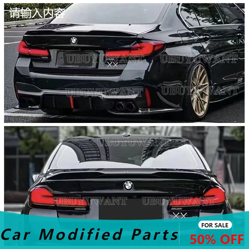 Für BMW 5er G30 2018 - 2020 PRO Style ABS Glänzend Schwarzer Heckklappen-Spoiler Auto-Styling
