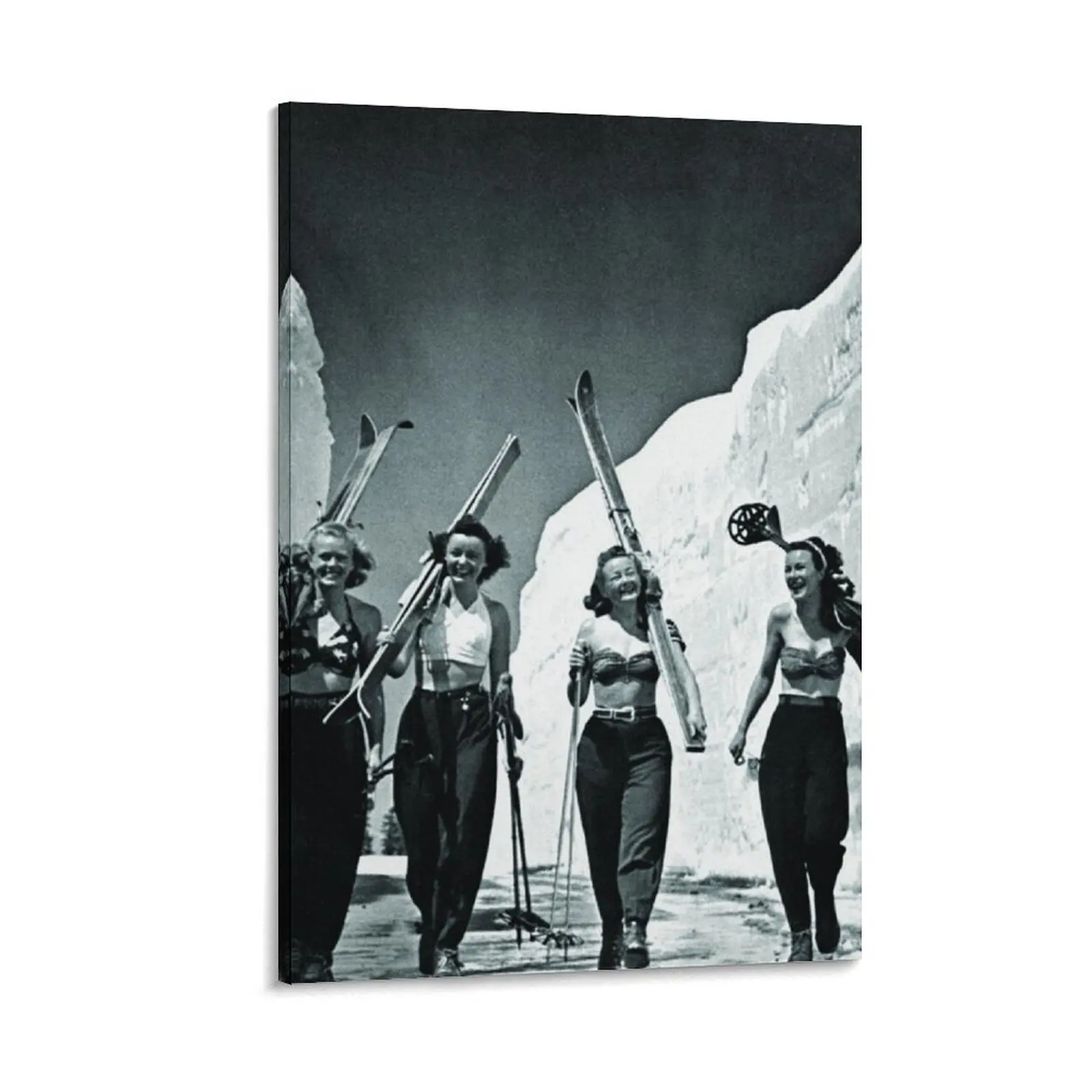 

Girls Gone Sking Canvas Painting Wall posters posters for wall Bedroom deco decorative items for home