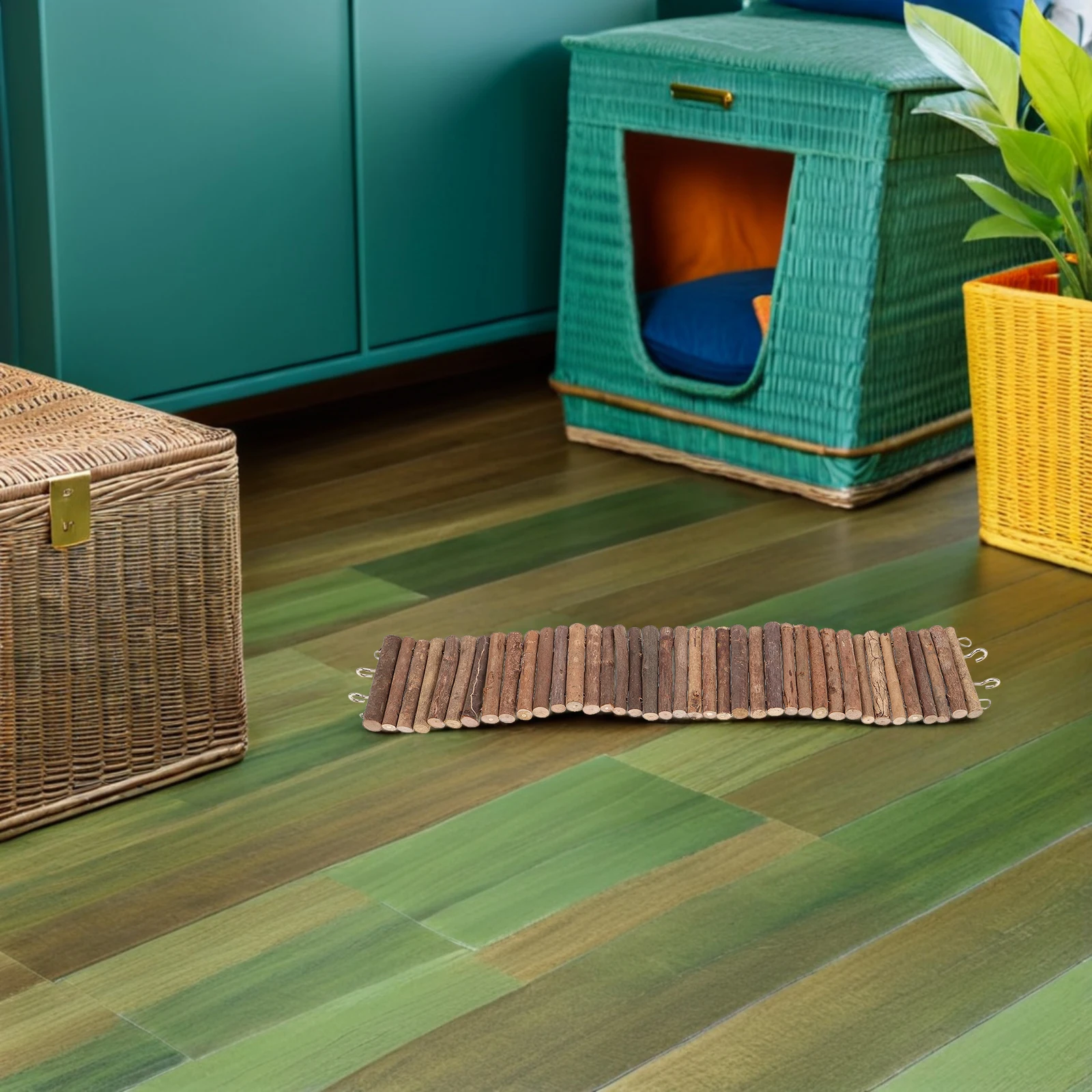 

Pet Hamster Wooden Climbing Ladder Bridge Small Animal Exercise Platform For Gerbils Mice Rats Cage Decor Accessory