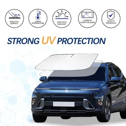 Windshield Sun Shade For Hyundai Kona N Line Kona Film Sunshade Sun Visor Protector Foldable Blocks UV Rays Keep Your Car Cooler