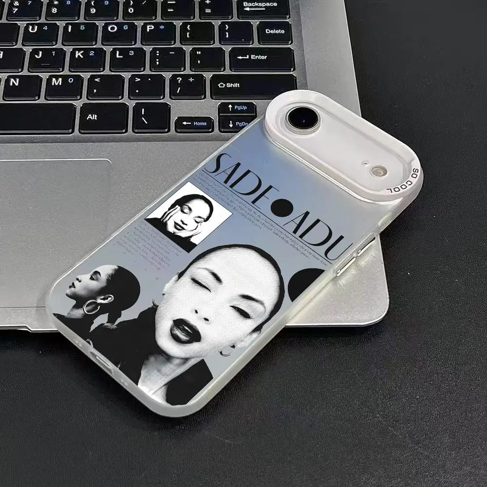 Popular Singer S-sade Phone Case For IPhone 17 16 15 14 13 12 11 Pro Max Air Colorful Matte Laser Aurora Shockproof Phone Case view 4