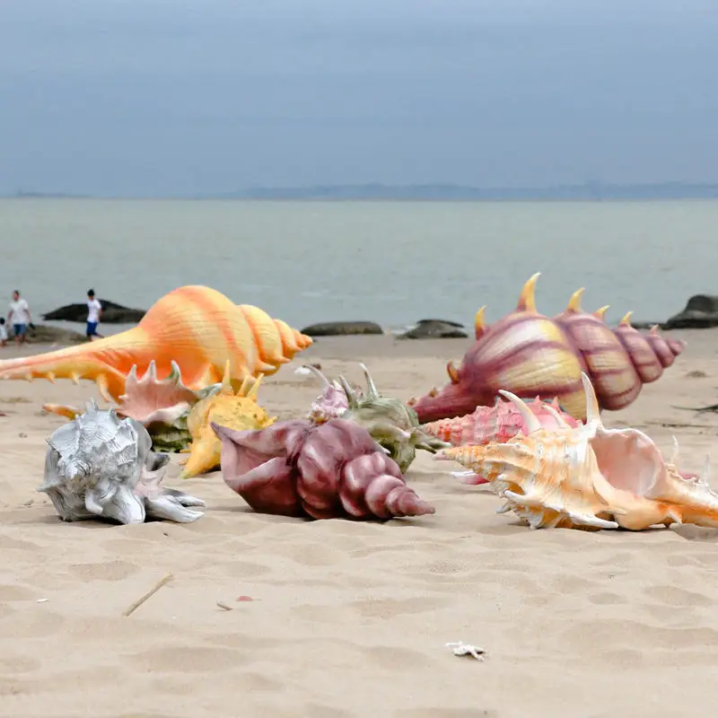 

Fiberglass Figurine Factory price giant fiberglass ocean theme animals sculptures resin shellfish seashell statues props