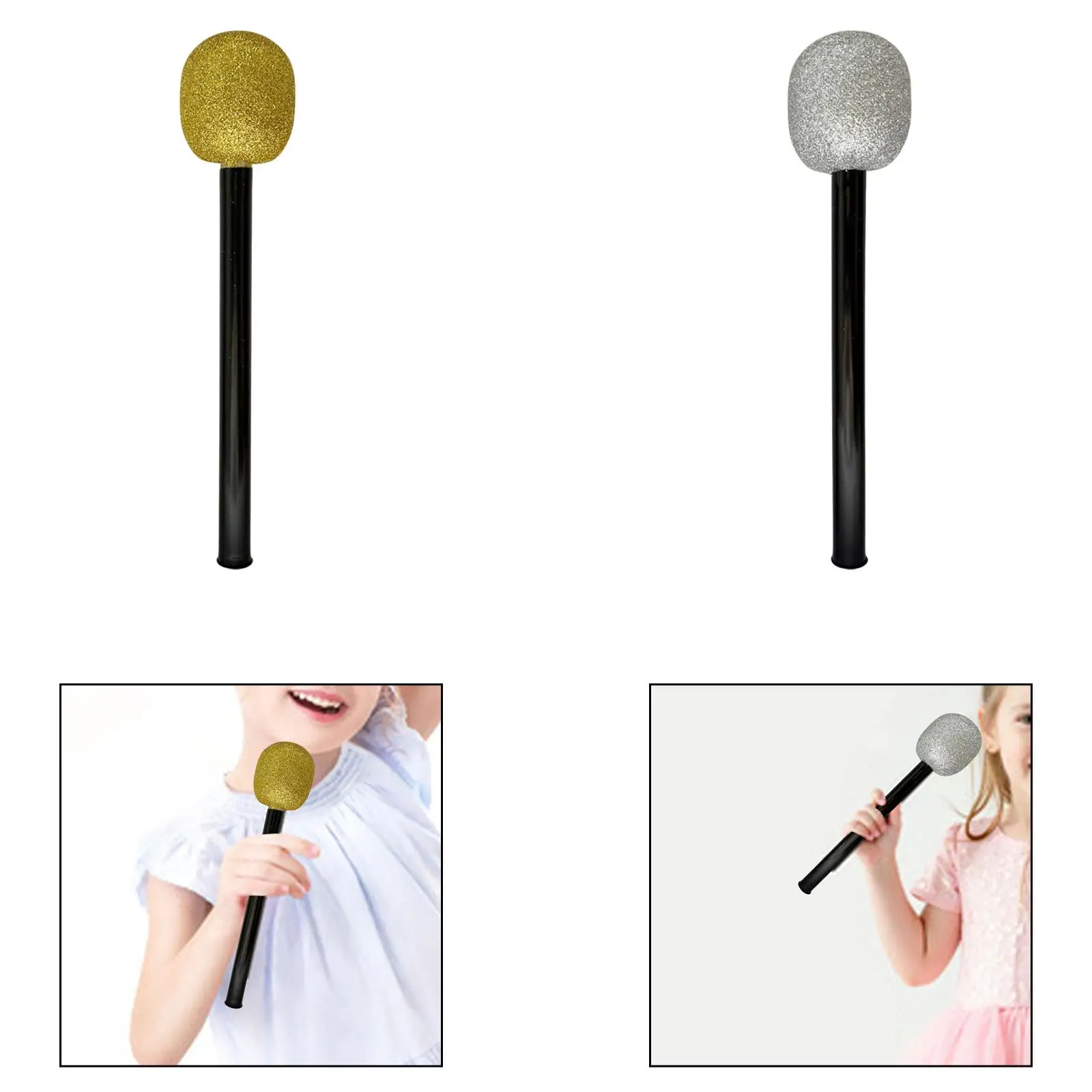 ميكروفون مزيف زي الدعامة لعبة لعب الأدوار لعبة الميكروفون التظاهر لعبة نشاط تظهر تسجيل التظاهر الغناء للأطفال الصغار #2