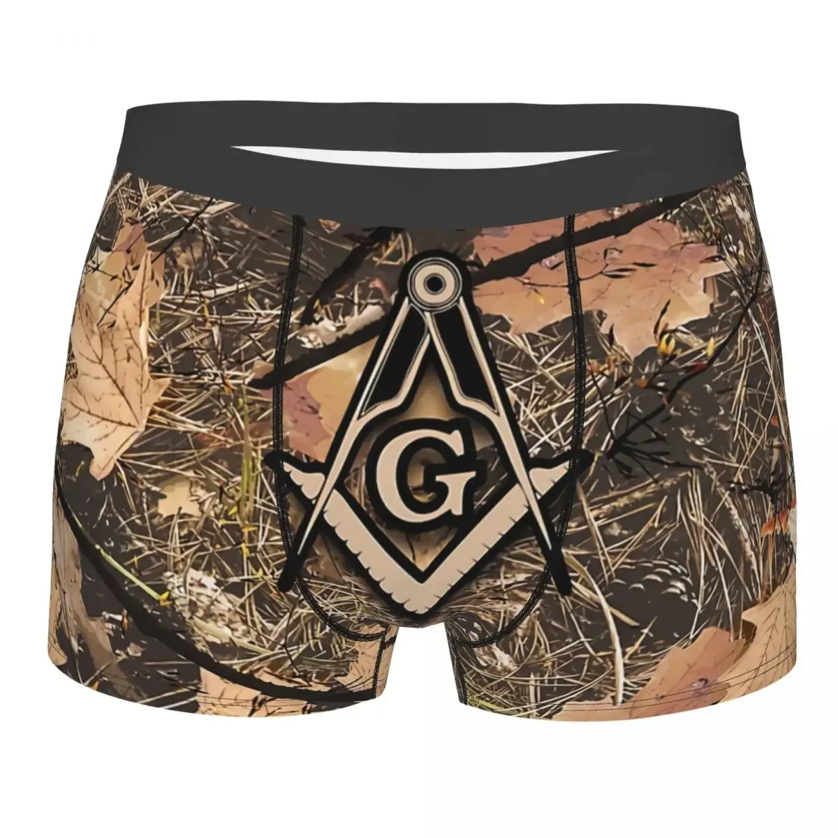 Hunting Camouflage Square Compass Underpants Homme Panties Male Underwear Sexy Shorts Boxer Briefs