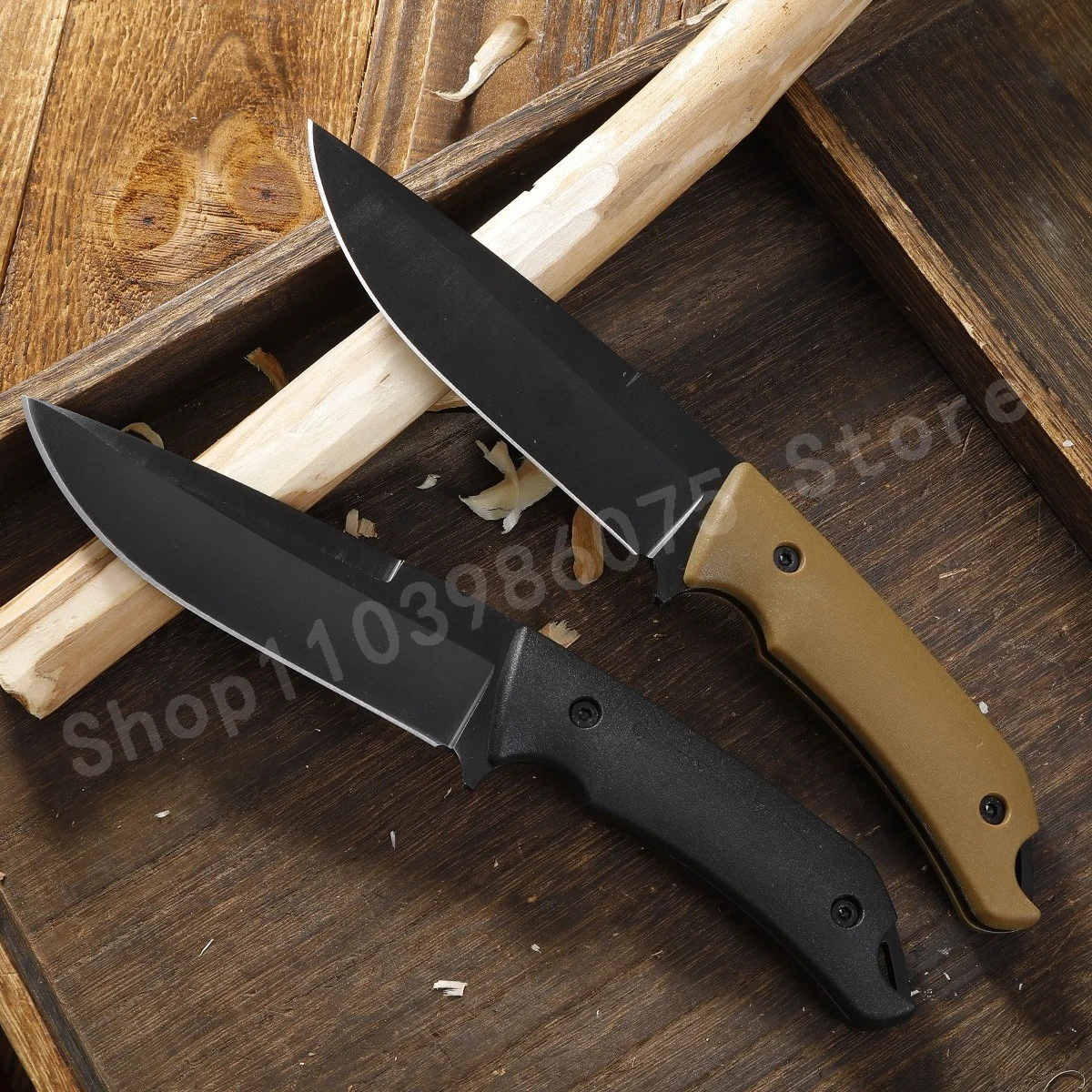 

7503 Steel Military Tactical Fixed Blade Knife 9Cr13Mov Blade Nylon Fiber Handle Outdoor Rock Climbing Hiking Exploration Knife