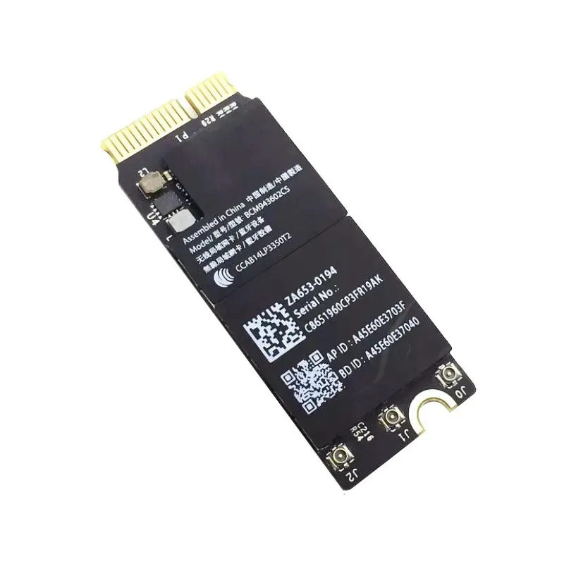 Broadcom-BCM94360CS BCM94360CS AX WiFi Card, Bluetooth 4.0, 2.4G, 5G, 802.11AC, A1425, A1502, A1398