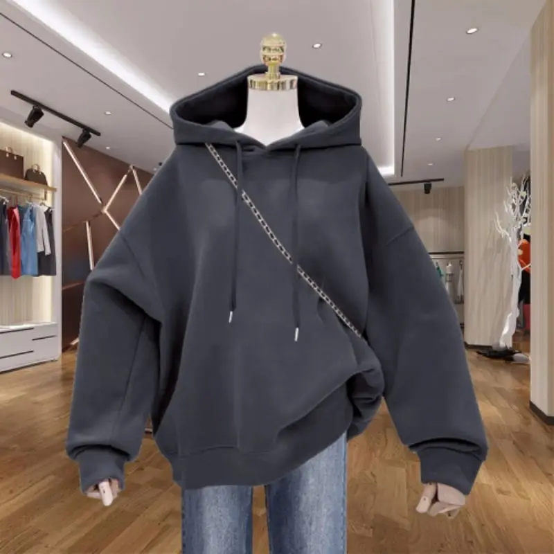 เสื้อฮู้ดผู้หญิง สไตล์ลำลอง ทรงไม่สมมาตร ใส่สบาย หลากสี ครึ่งตัว ดีไซน์มหาวิทยาลัย สำหรับวันหยุด สง่างาม ประดับลายสวยงาม ใส่ได้ทุกฤดู