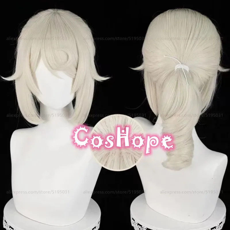 2025 12 Pintor Edgar Valden 40 cm de comprimento Creme-colorido Anime Cosplay Perucas Peruca sintética resistente ao calor