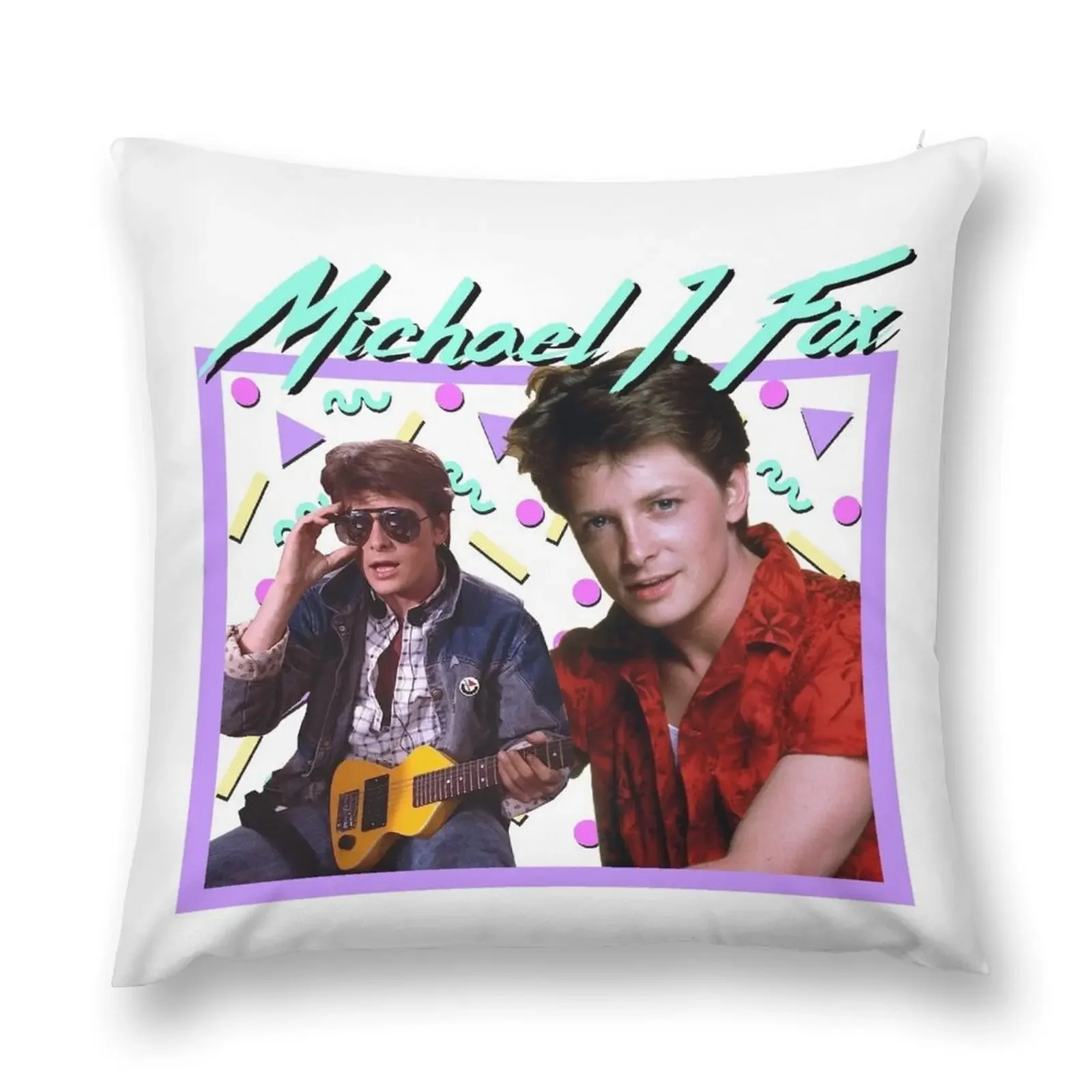 

80s Michael J Fox Throw Pillow Cushions pillow pillowcase Sofa Cover pillow