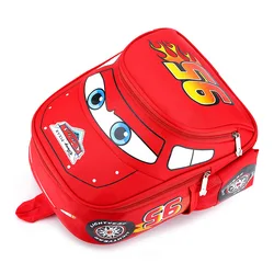 New Anime Disney Cars Backpack Lightning McQueen Schoolbag Cartoon 3D Waterproof Boys Backpack Kindergarten Kids Gifts