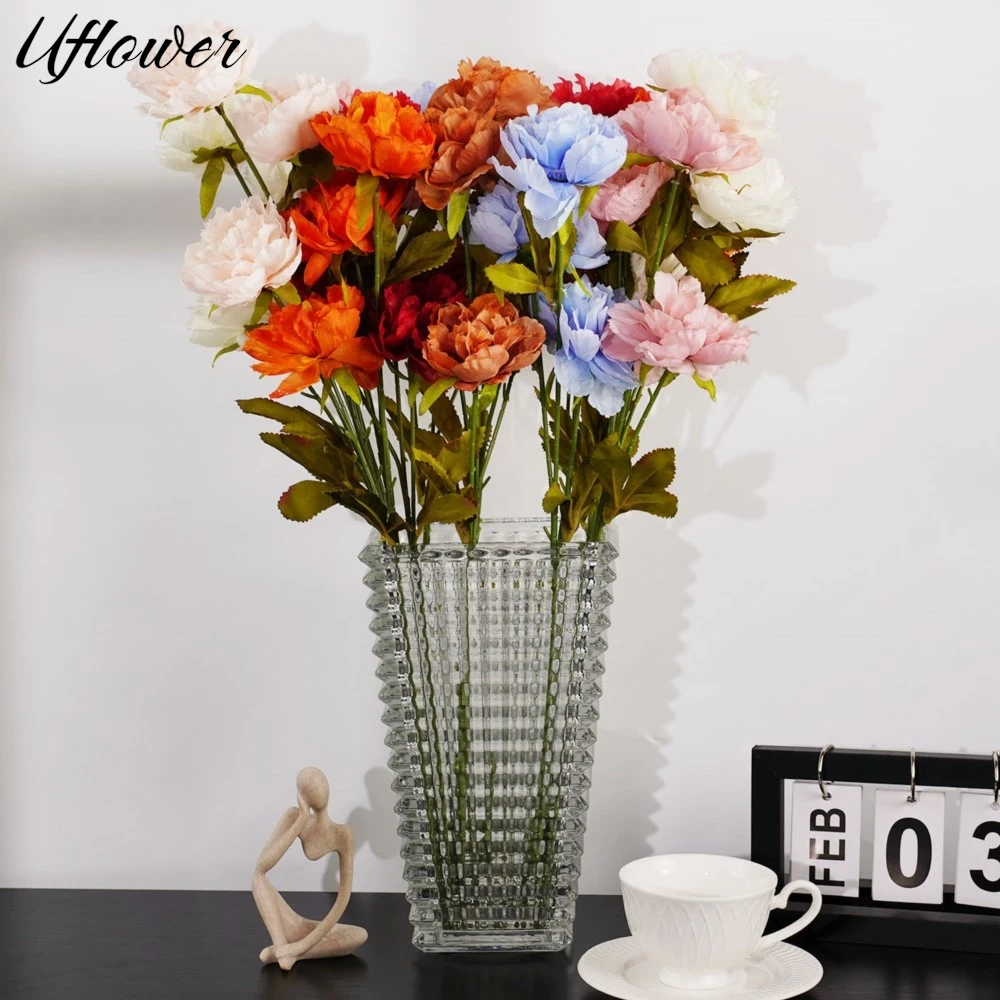 

Искусственные цветы розы, розового шелка, искусственный цветок розы для свадьбы, дома, роскошное украшение, День святого Валентина, 65 см/25,59 дюйма