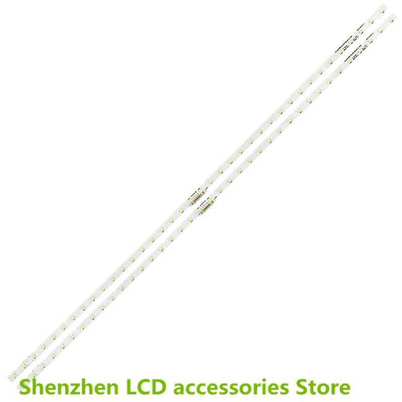 شريط LED لهاتف سامسونج AOT_49_NU7300_NU7100_2X38_3030C BN61-15483A UE49NU7100 49 بوصة يستخدم 100% جديد