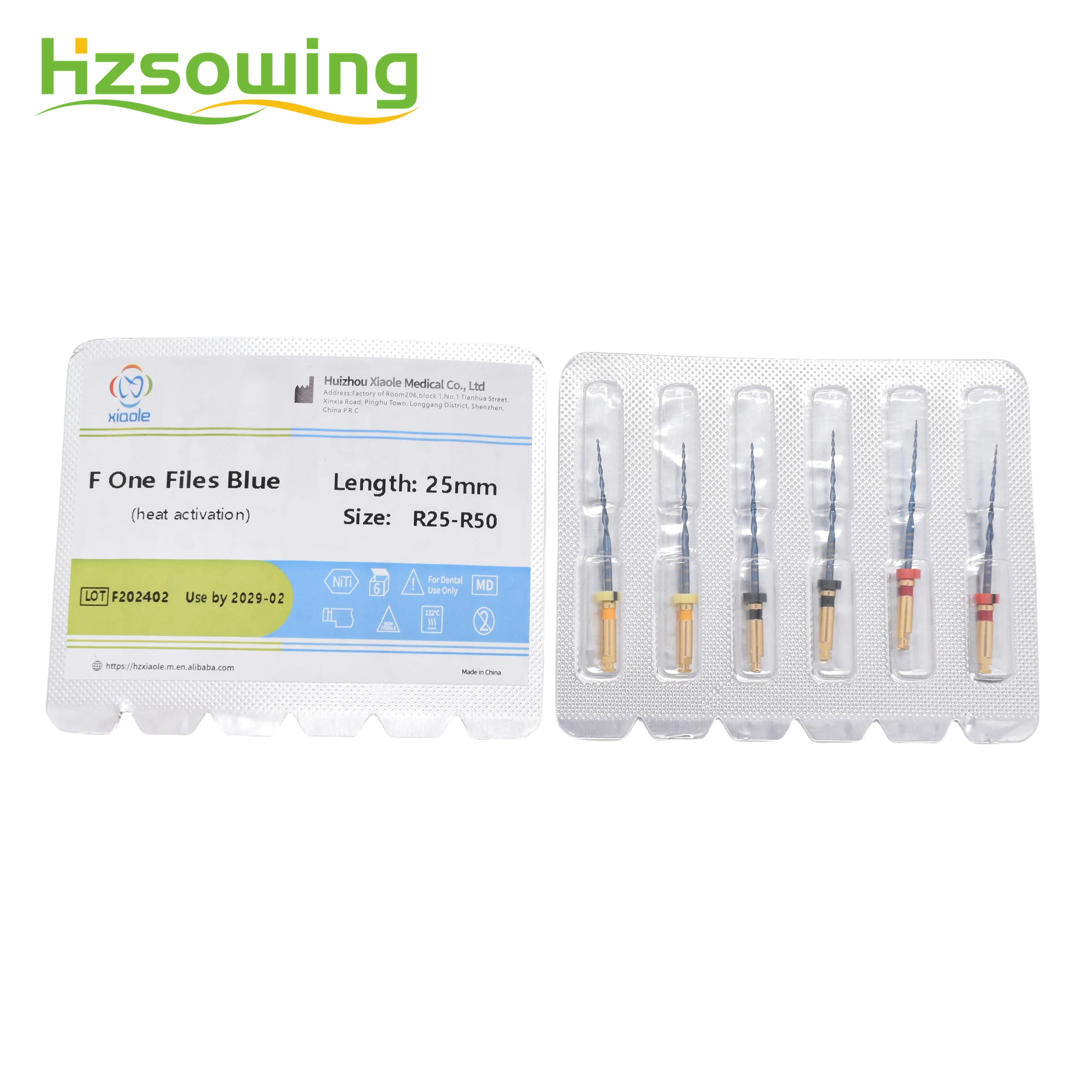 Reciprocating One Files Dental Instruments Only One Files Blue Color Flexible Needles Root Canal Files For Dentists Use - Image 2