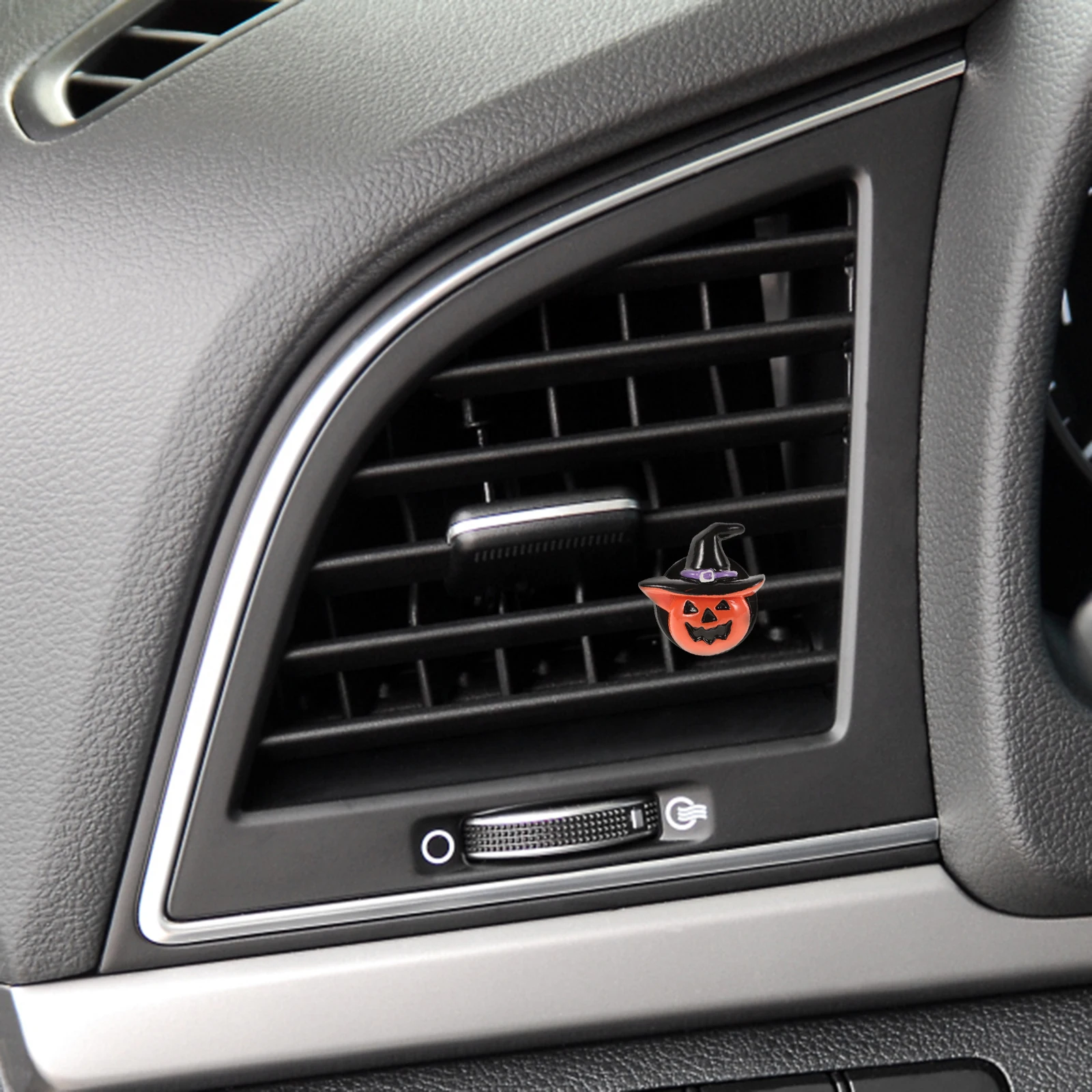 

2 шт. автомобильные парфюмерные украшения, аромадиффузор, аксессуары, освежитель воздуха, интерьер для Хэллоуина, оранжевый зажим для вентиляции