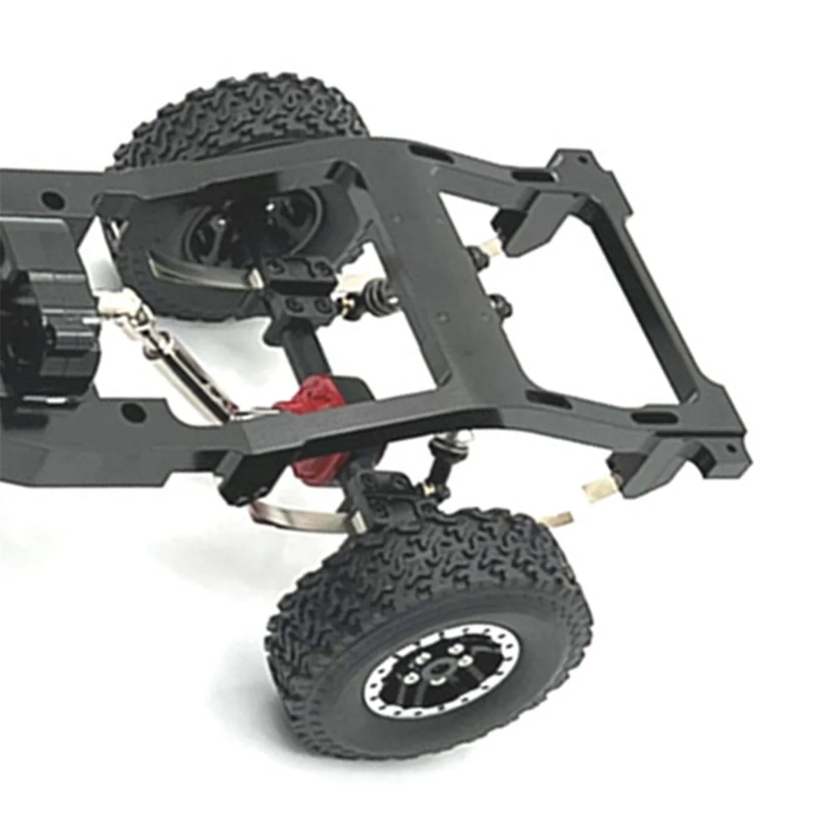 Kit de Metal Chassis para Carro RC, Upgrade Carframe, Modificação, Peças Pretas, MN 1:12, MN82, LC79