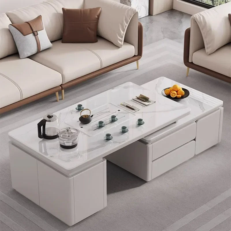 Adjustable Storage Coffee Table Modern Design Rock Nested Coffee Tables Living Room Minimalist Mesa De Centro Home Furniture