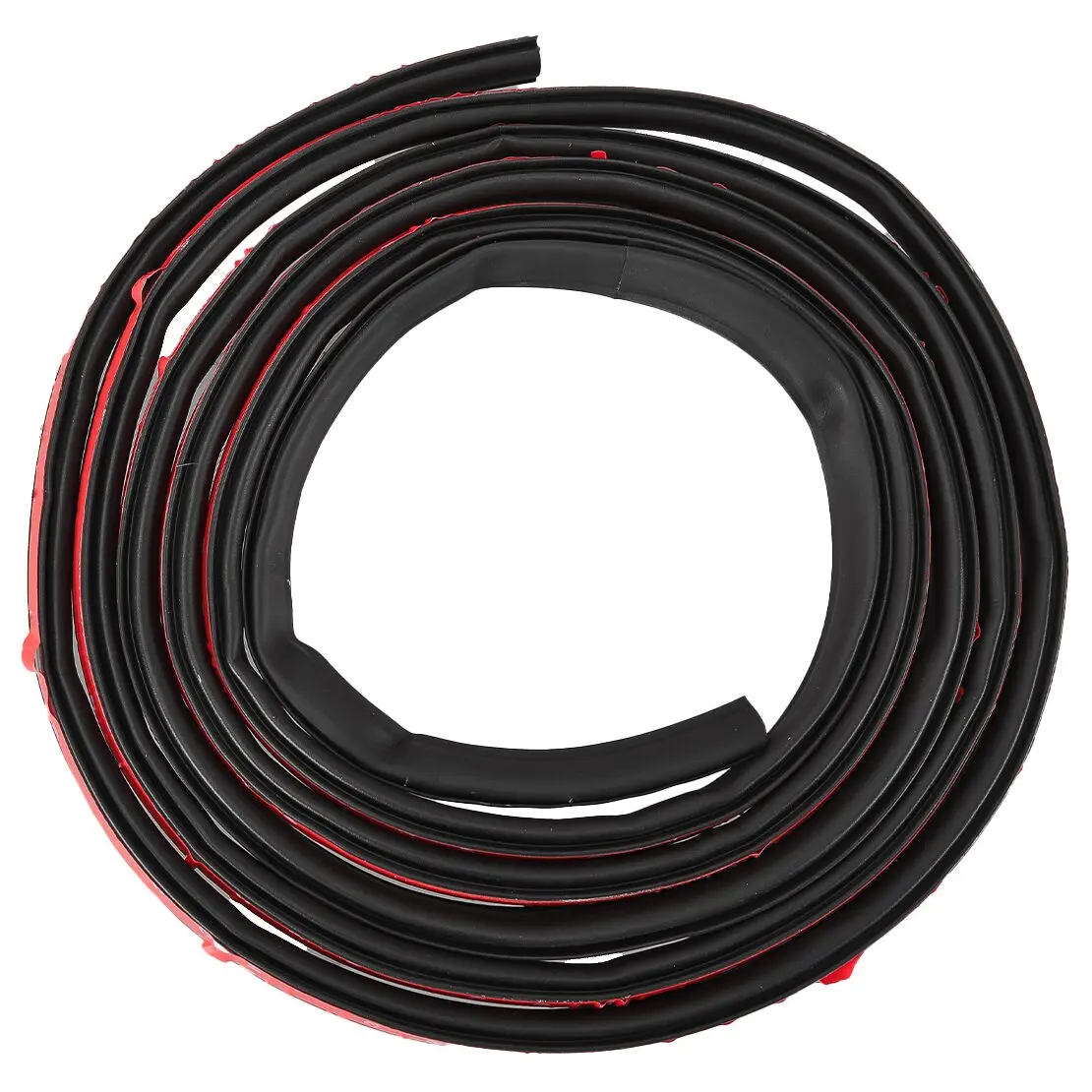 5m Car SUV Truck Lorry Wagon Van Door Seal Sealing Strip Rubber Weather Insulation Stripping Moulding Edge Trim 16.4FT Black