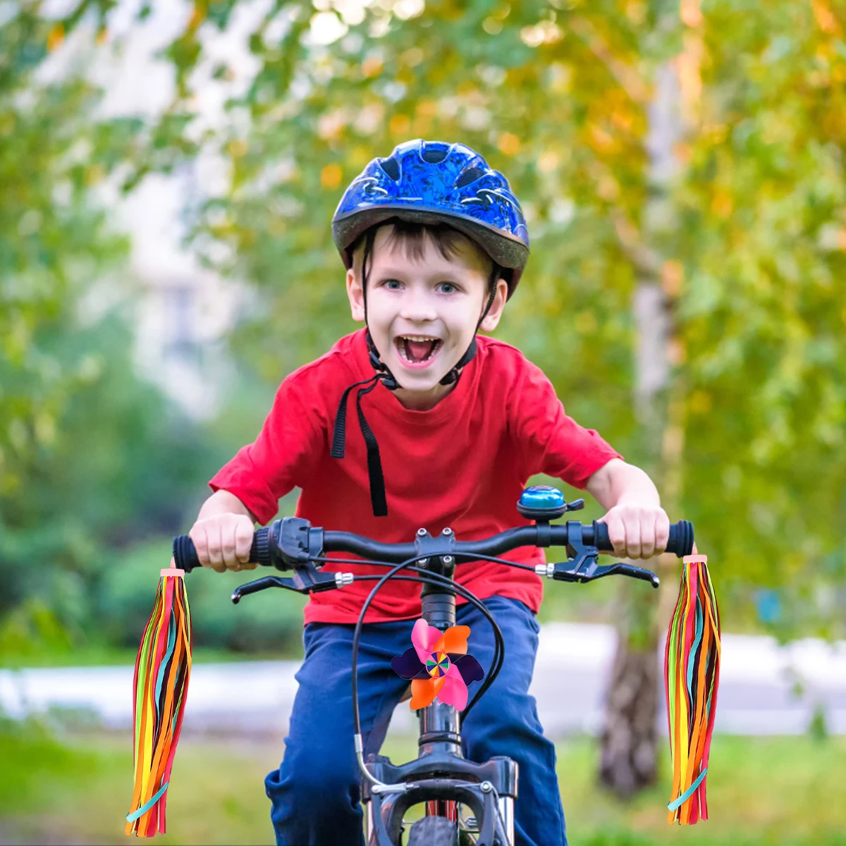 

1pcs Scooter Windmill Accessories Plastic Windmill Bike Ornament Set Bright Streamers Decoration For Children'S Bikes Scooters