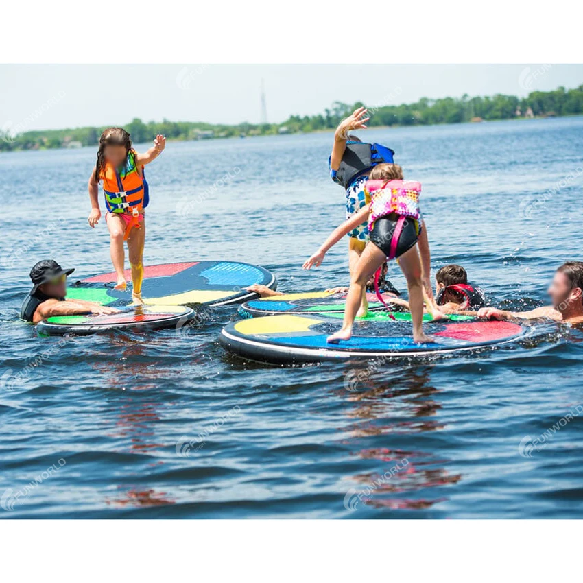 Water Surf Inflatable Disc Ocean Water Board Flying Disc Surfing Floating Board Wakeboarding