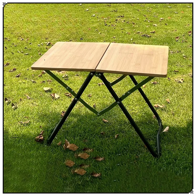 

Outdoor Folding Bamboo Table Portable Table Camping Leisure Table Self-driving Aluminium Alloy Picnic Desk