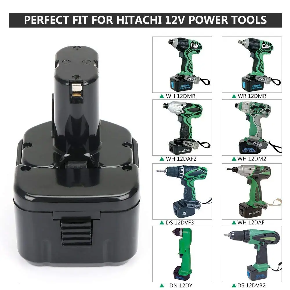 3000mAh Ni-MH Battery FOR HITACHI 12V EB1230R EB1230X EB1212S EB1214S EB1220BL EB1233X WR12DMR DS12DVF3 Tools Battery