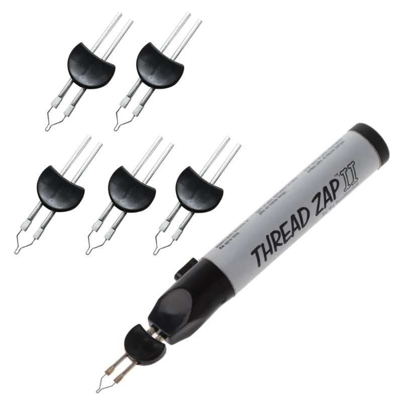 Thread-Burner Pen 5.11in Thread-Zap Push Button Burn and Melt Thread with One-Touch for Finishing Bead Weaving Stringing