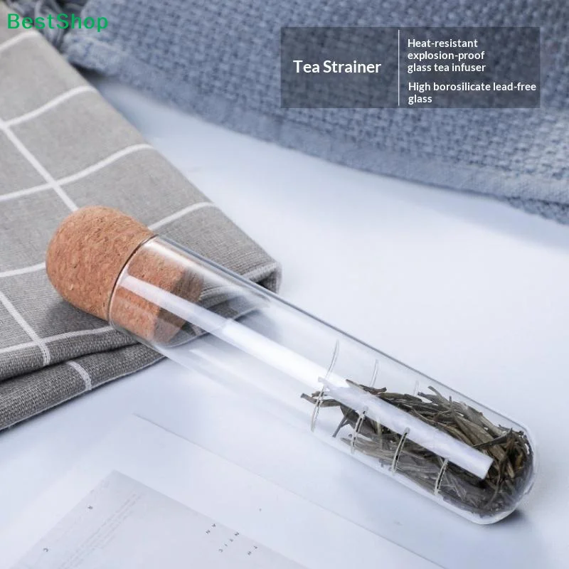 〔Z〕Tea Infuser Glass Pipe Tea Filter Sieve Creative Tea Maker For Spice Herb Tea Brewing Teaware Tools Accessories