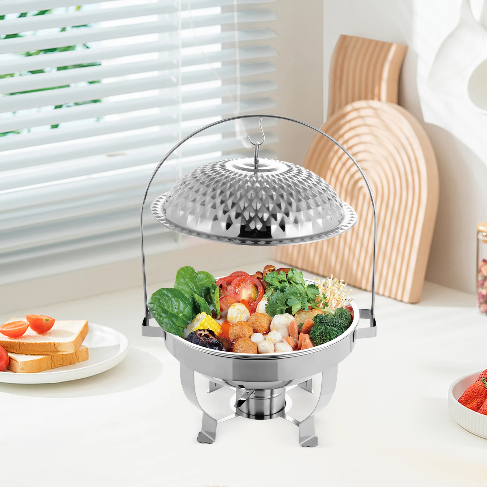 

Diamond Hanging Stove 6L-Silver For Home Restaurant Cook, Home Kitchenware