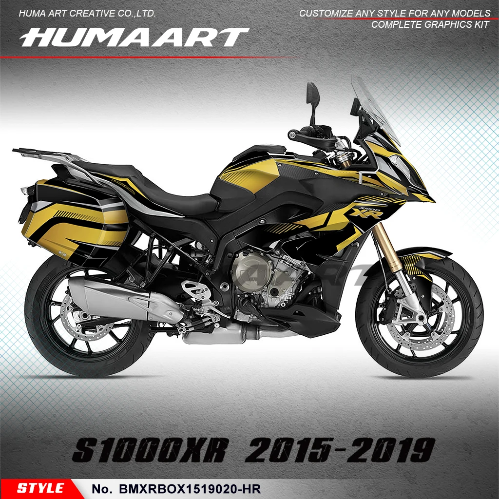 

HUMAART Customised Graphics Decal Kit Sticker Sheet for S1000XR S 1000 XR 2015 2016 2017 2018 2019, BMXRBOX1519020-HR