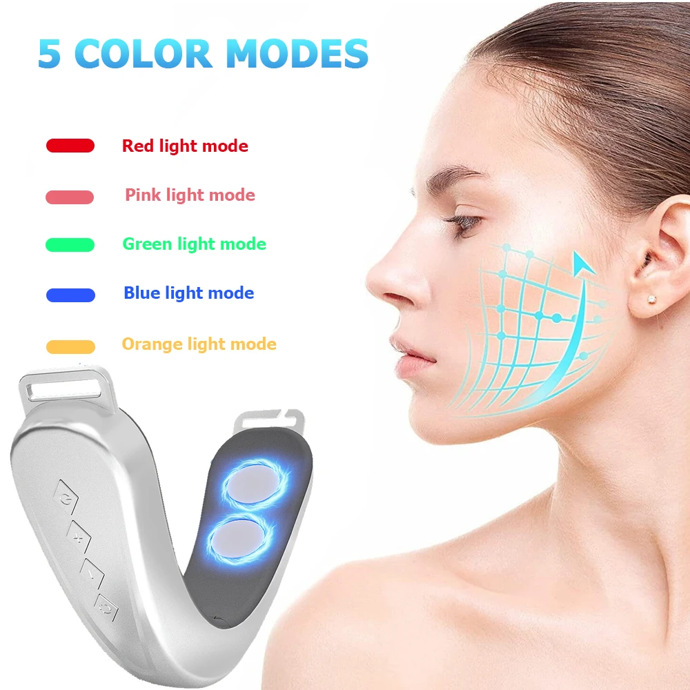 One Set Electric Face Massager 5 Modes 12 Intensity Adjustments Suitable Daily Facial Care