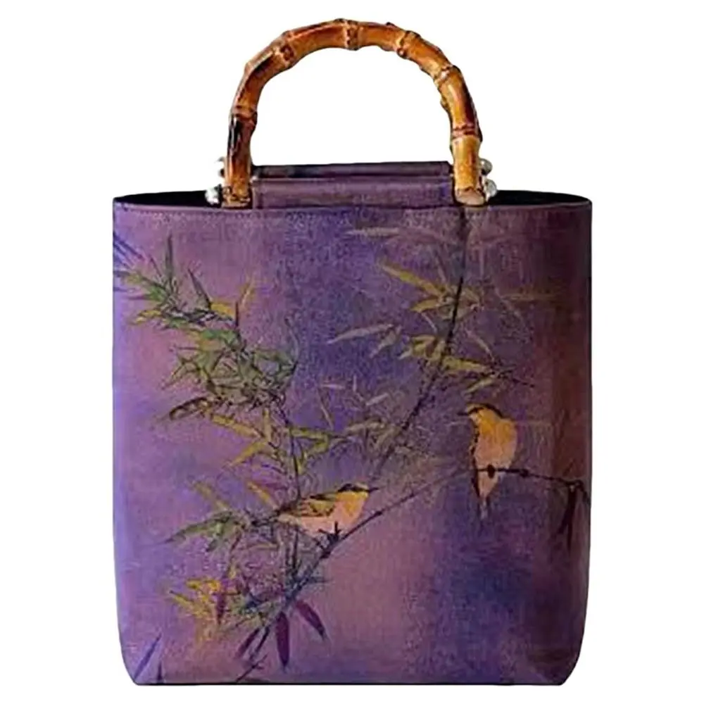 

Модная женская сумка в форме бамбука с верхней ручкой, Cheongsam, вечерняя винтажная сумка, фиолетовый кошелек для свадебной вечеринки