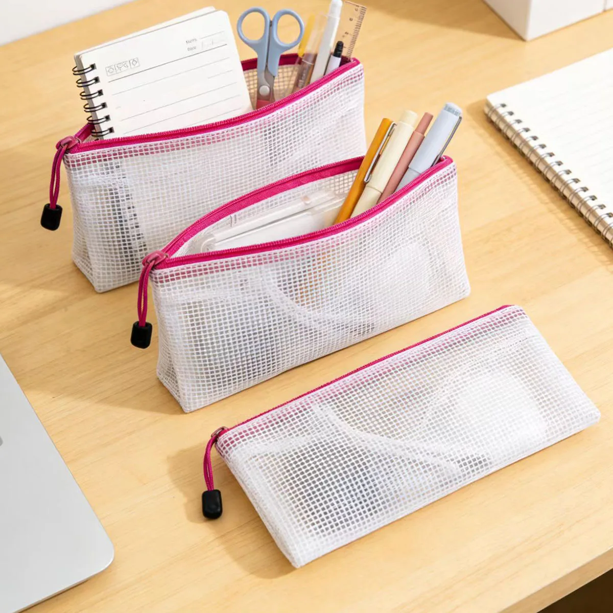 

Сетчатая сумка для документов на молнии, состоящая из двух частей, водонепроницаемая прозрачная сумка, толстая сумка для документов для офисных принадлежностей и школьного использования.