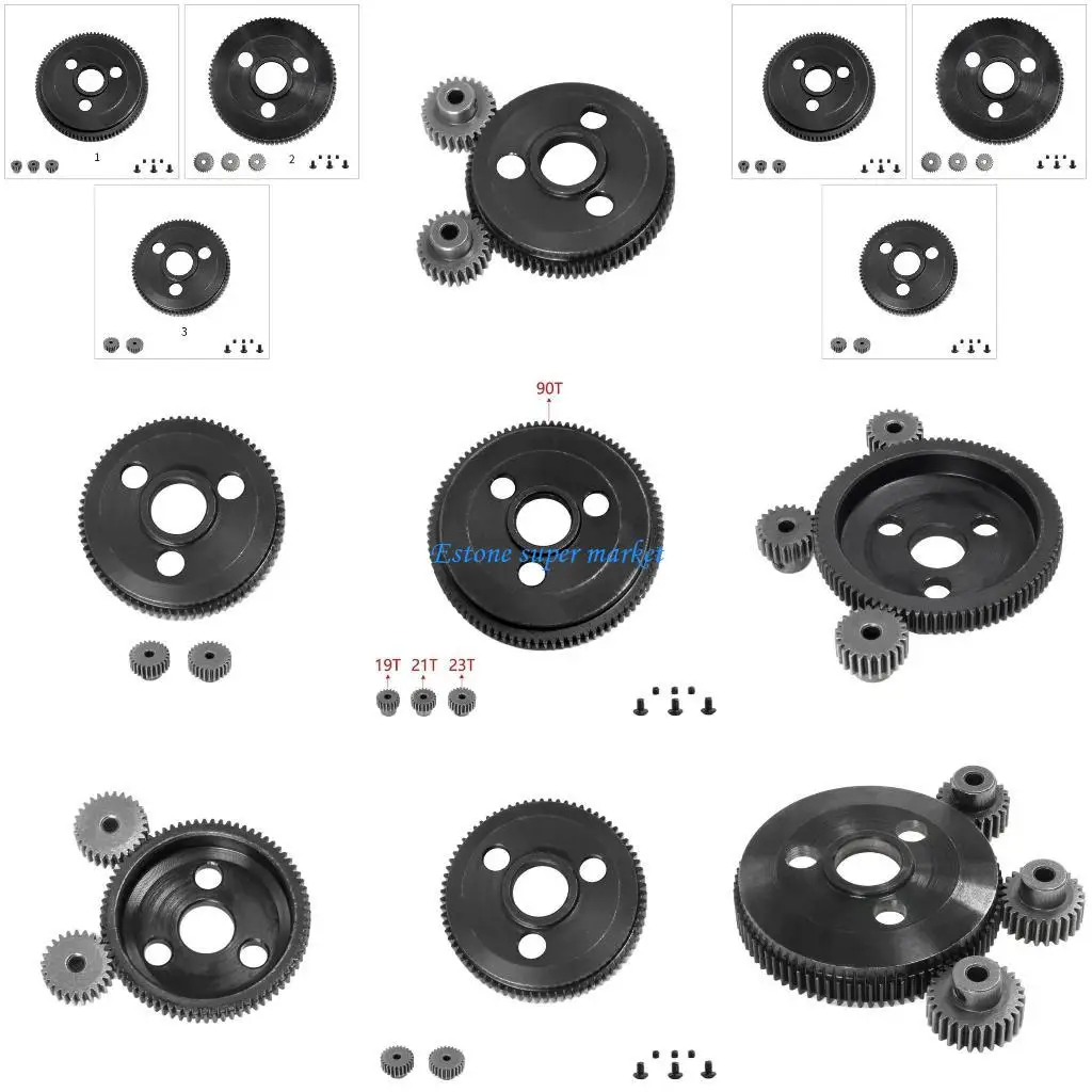 

090B 2WD 76T 83T 90T цилиндрическая шестерня с шестернями, комплект шестерен с дистанционным управлением, модификация автомобиля