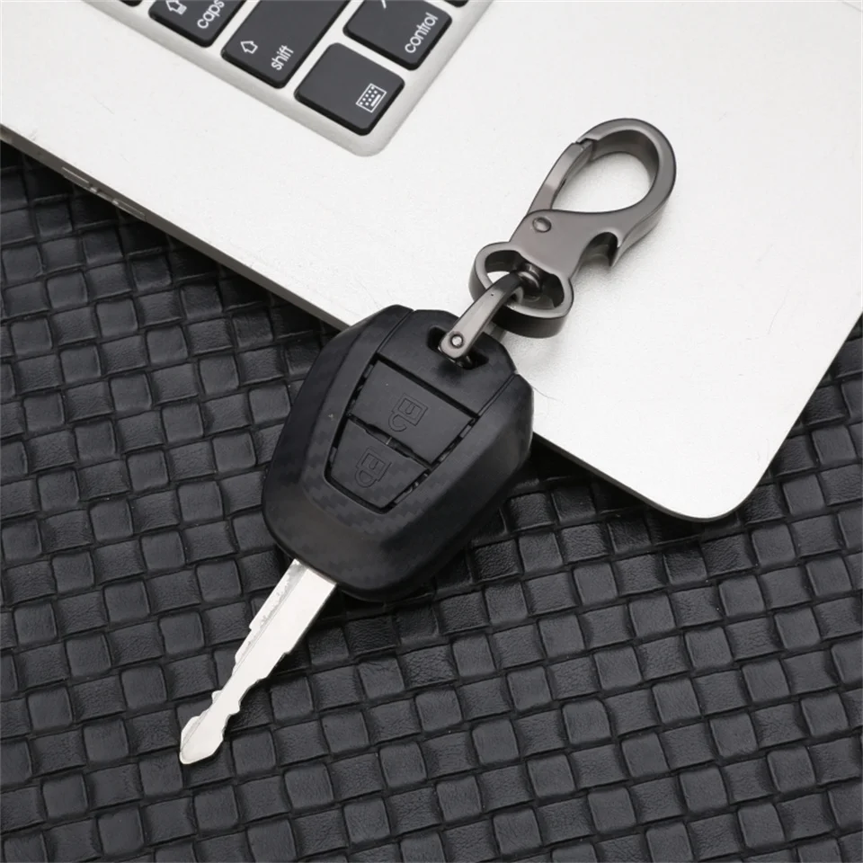 Car Key Case Cover For Isuzu D Max Mu-x V-Cross Truck 2 Button Car  Accessories Car-Styling Holder Shell Keychain Protection