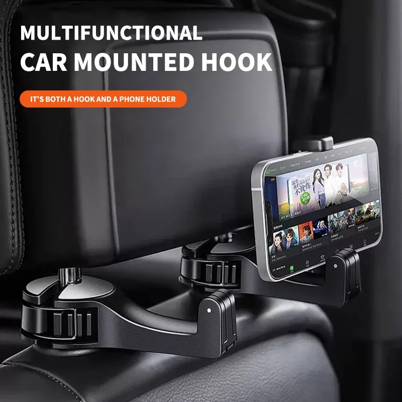 Car Seat Headrest Hook Phone Holder Seat Hanger Organizer For Kia EV6 Soul Seltos Sportage Niro Sorento Telluride K5 Accessories