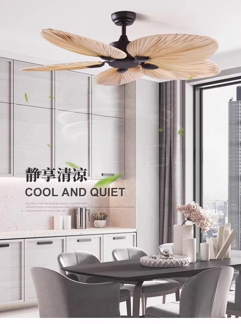 52 inch South East Asia Sunleaf Ceiling Fan Nanyang Fan Ceiling Fan Light Restaurant Hotel