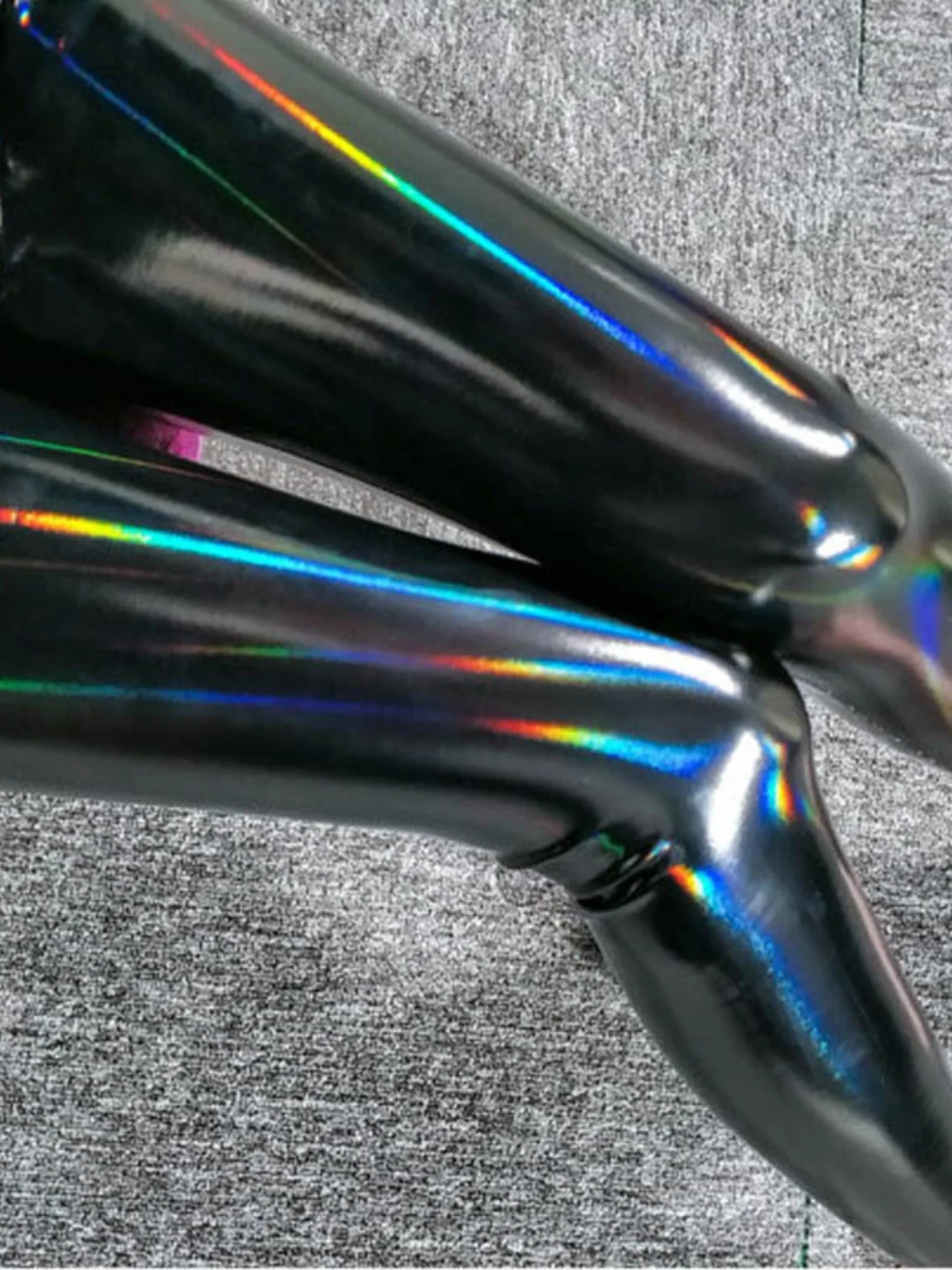 여성용 환상적인 색상의 거울 표면 가죽 바지 하이웨이스트 롱 팬츠 신축성 있는 타이트 베이스 레이어 팬츠 가을 겨울 신상...