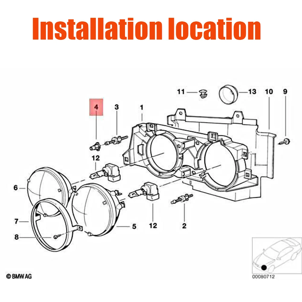 10Pcs Car Headlamp Headlight Adjusting Screw Clips Bracket Fastener 63121378369 For BMW E46 3 5 6 7 8 Series E30 E34 E24 E32 E31