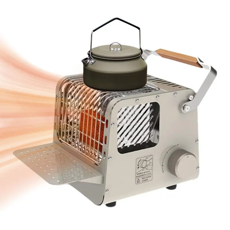 2 In 1 Portable Stove Heater Camping Stove Camping Heating Stove Heating Stove Outdoor For Camping Tent Fishing Heater