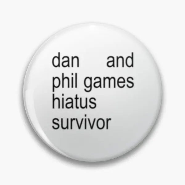 Dan And Phil Games Hiatus Survivor Bra  Soft Button Pin Decor Jewelry Funny Cute Clothes Fashion Gift Badge Creative Cartoon Hat