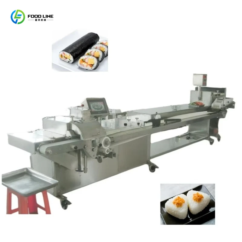 Customized Commercial Fully Automatic Sushi Roll Production Line Ex Factory Price 70 100pcs Min Rice Mill Stainless Steel