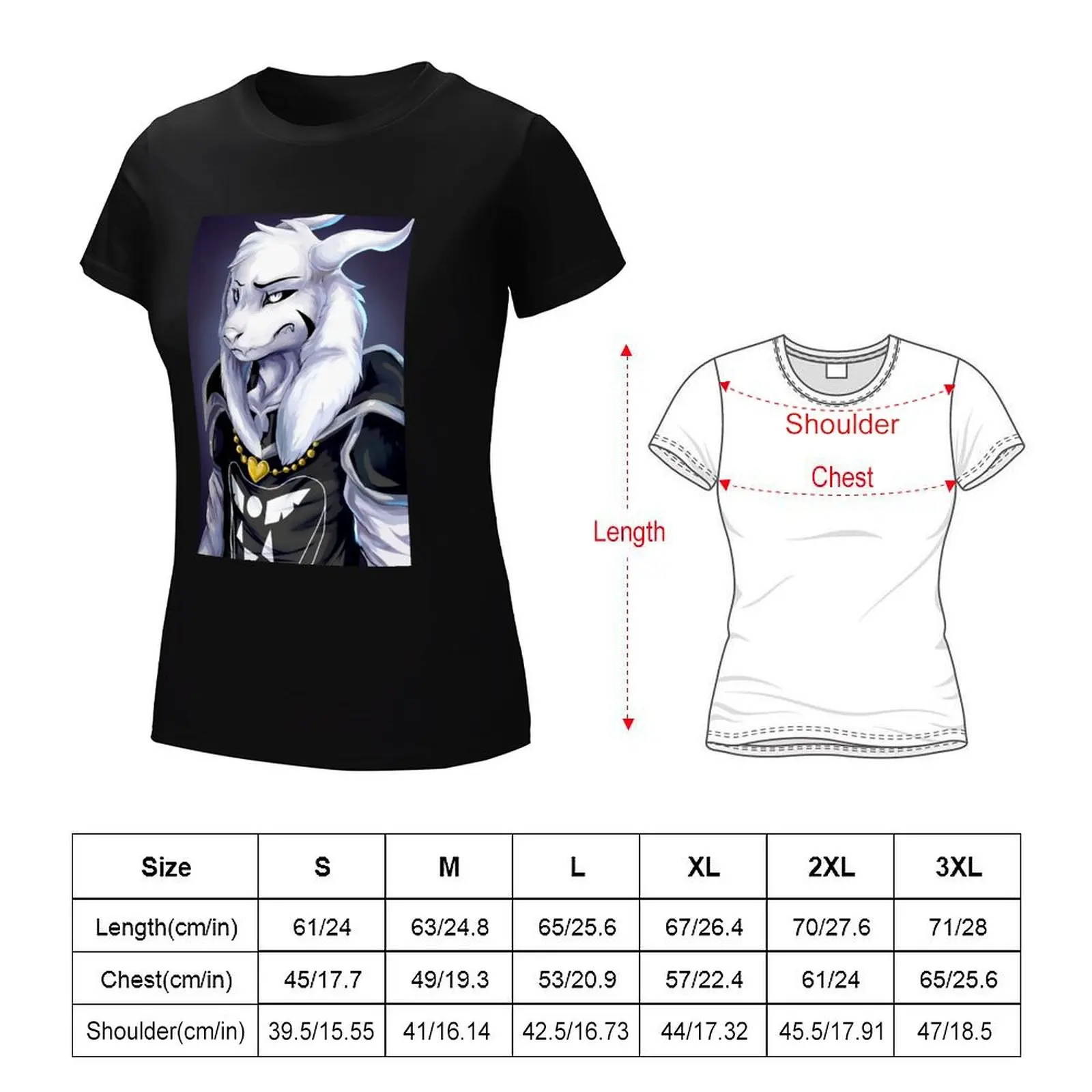 Undertale - Asriel Dreemurr T-shirt cute tops cute clothes white t-shirt dress for Women sexy