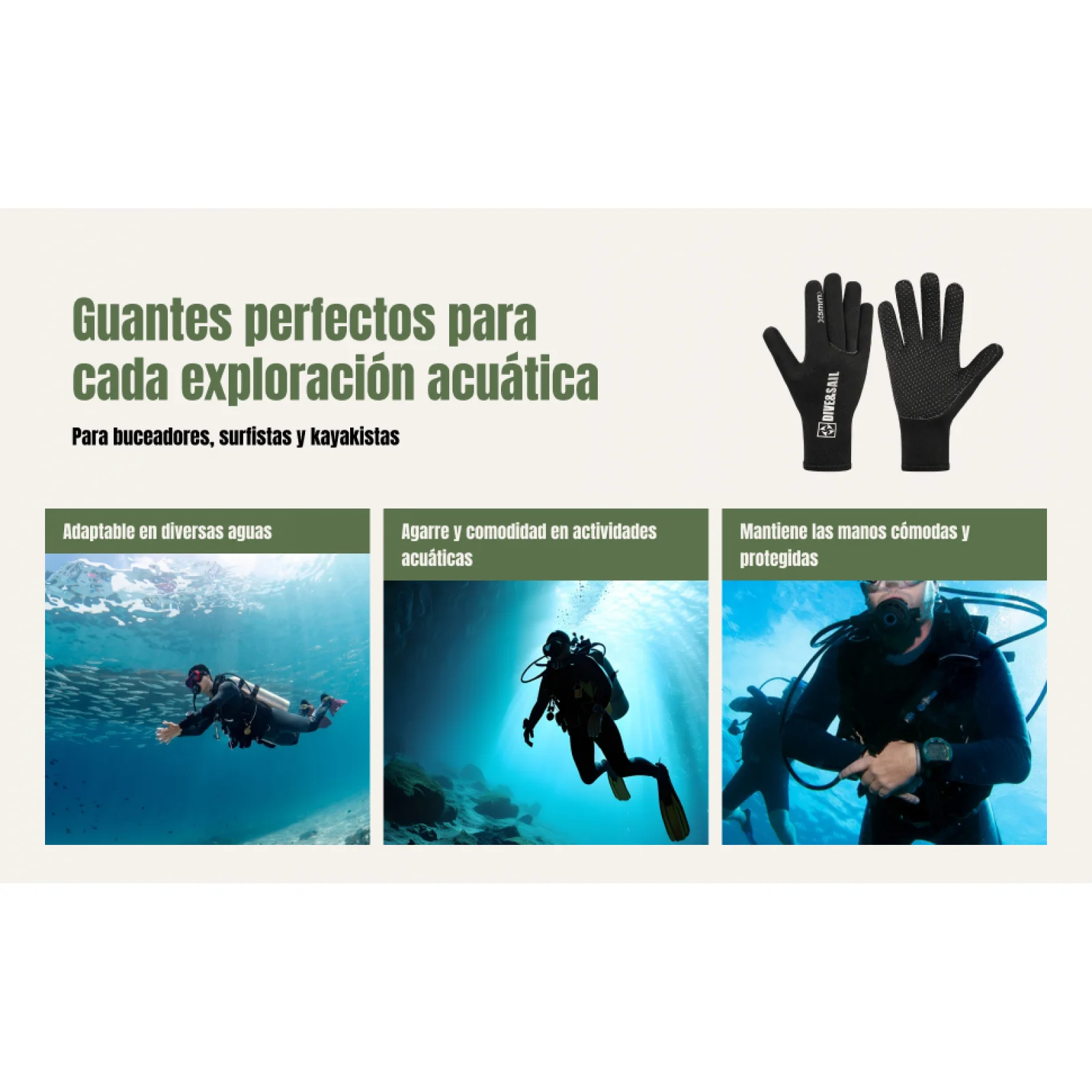 5MM Neoprene Gloves Spearfishing Diving Snorkeling Gloves Warm Boating Canoeing Kayaking Gloves for Swimming Winter Spearfishing