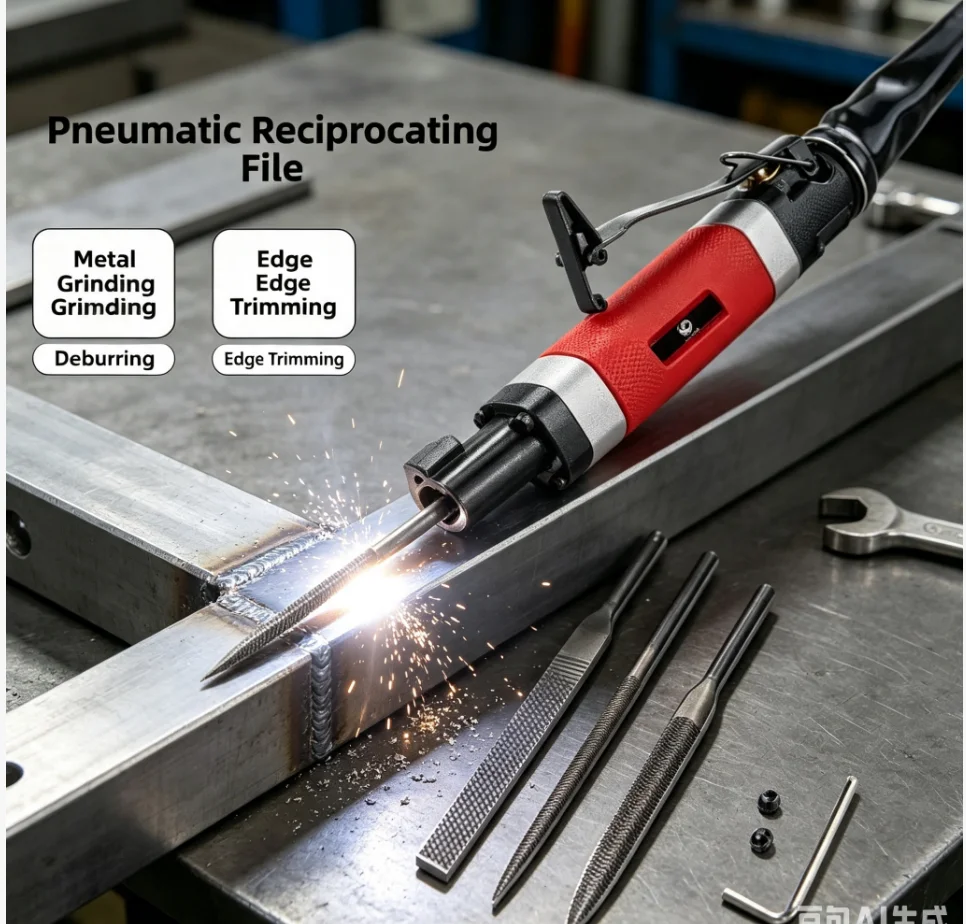Pneumatic file AF5 powerful reciprocating tool for sharpening, air file single use trimming, cutting and polishing machine