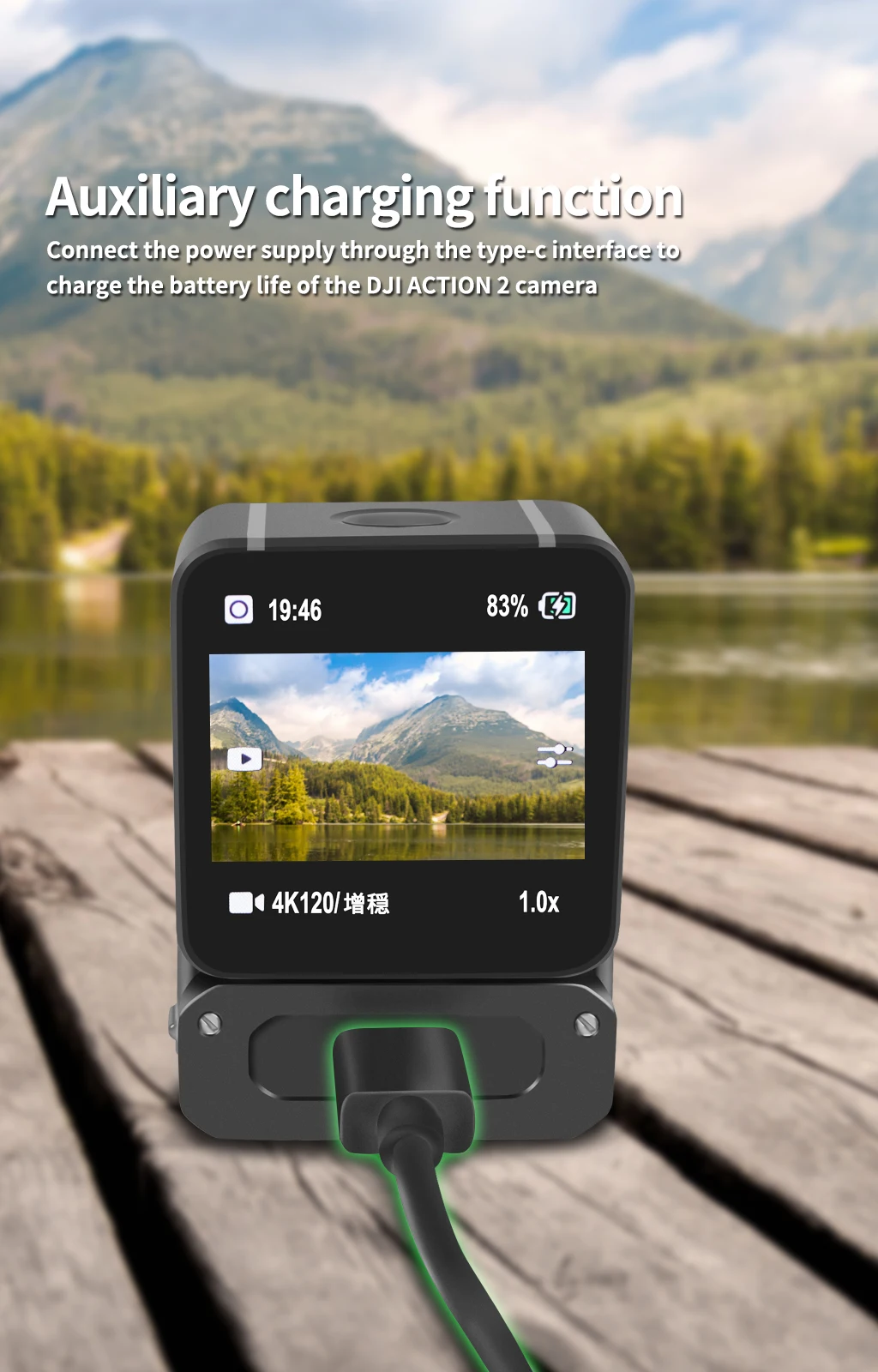 Schnellverschluss-Magnetfuß für Osmo 360 Action 5pro 4, Ladeanschluss, Stativhalterung, 1/4 ARRI-Schraube, Helmhalterung, Kamerahalterung – Detail 8