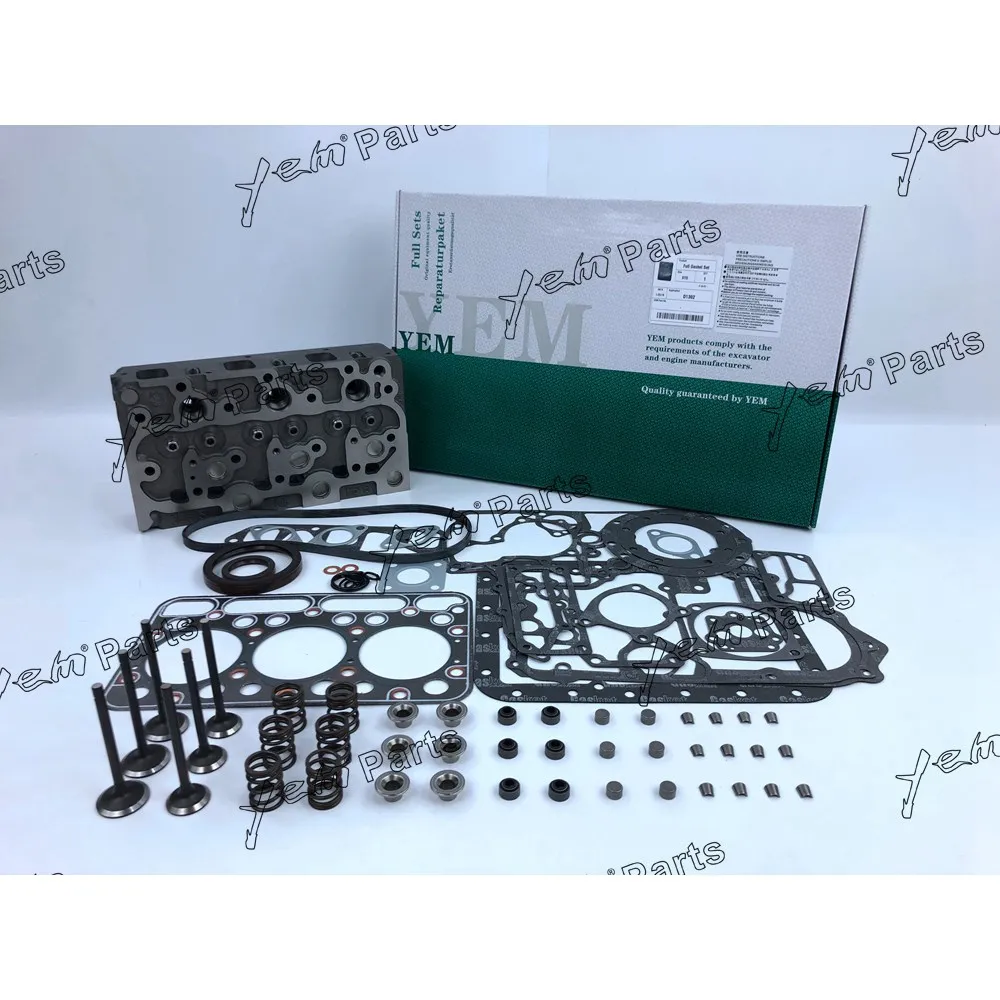 D1302 Complete Cylinder Head With Full Gasket Set For Kubota Diesel Engine Parts