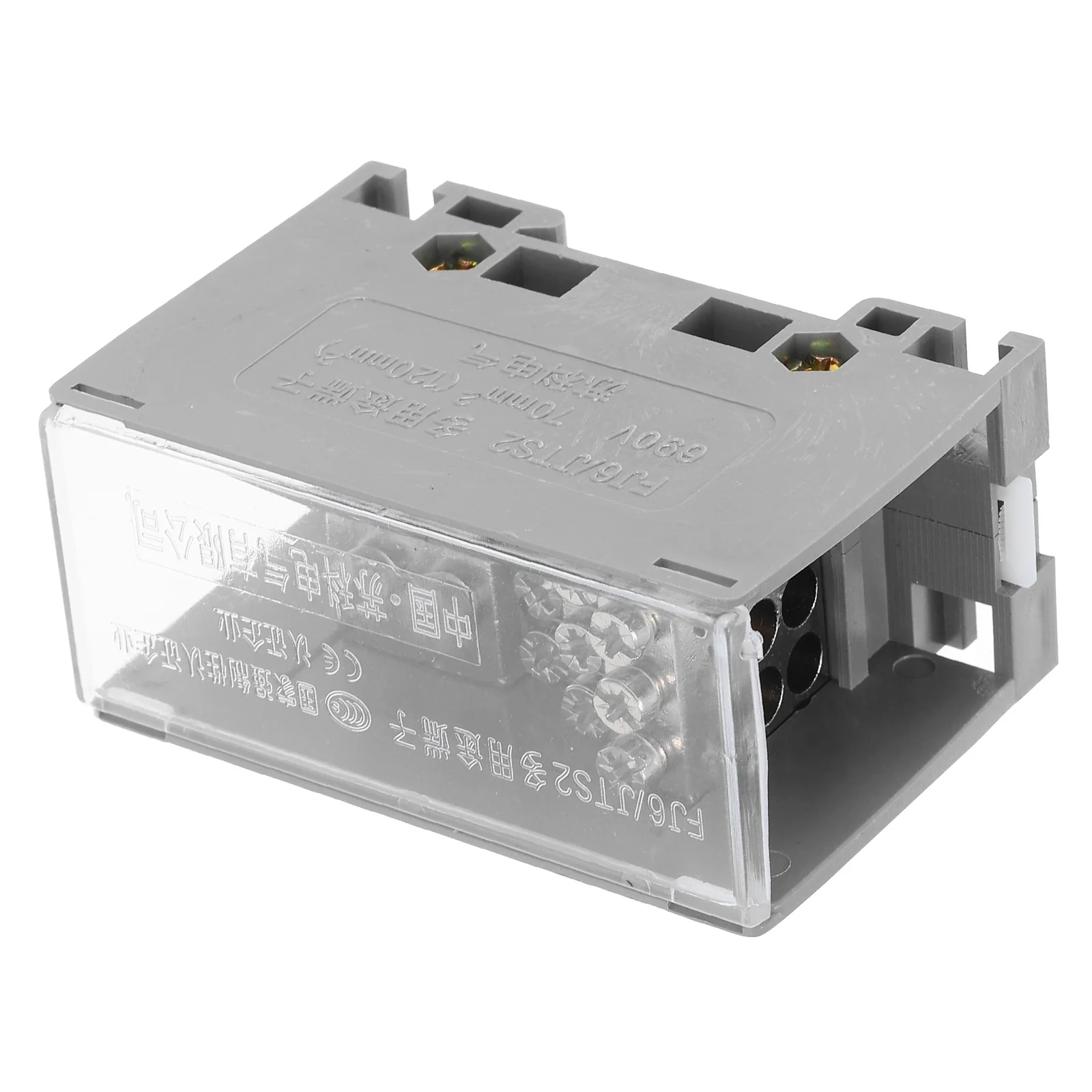 

1 in 6 Out Din Rail Terminal Blocks Terminal Strip Distribution Block Assembly for Organized Electrical Setup Versatile
