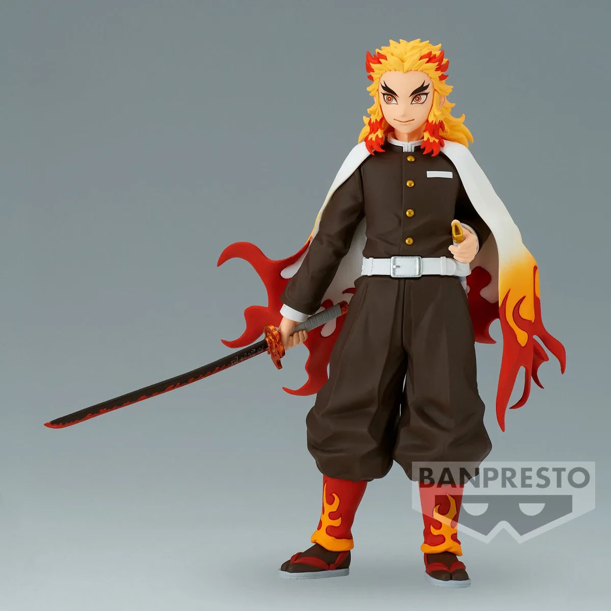 Original Genuine In Stock Bandai Banpresto Anime Demon Slayer Rengoku Kyoujurou Figure Kimetsu No Yaiba Ornament Collectible