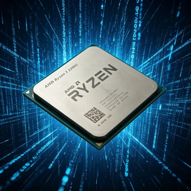 CPU Snappy AMD Ryzen 3 2200G R3 2200G de Cuatro Núcleos y Cuatro Subprocesos, 3.5GHz Zen 14nm YD2200C5M4MFB, Socket AM4 Sin Refrigerador